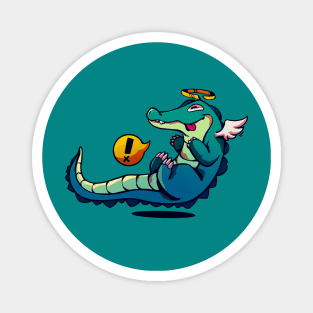 Trippy Alligator Magnet